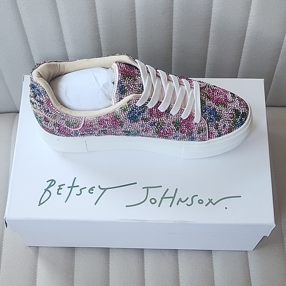 Colorful Rhinestone Sneakers - Picture 2 of 5